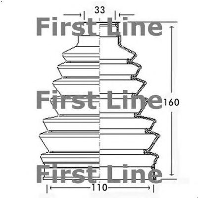 FIRST LINE fcb2324 -  Пыльник, приводной вал